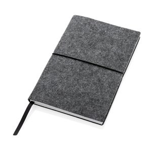 XD Collection P774.47 - GRS certified recycled felt A5 softcover notebook