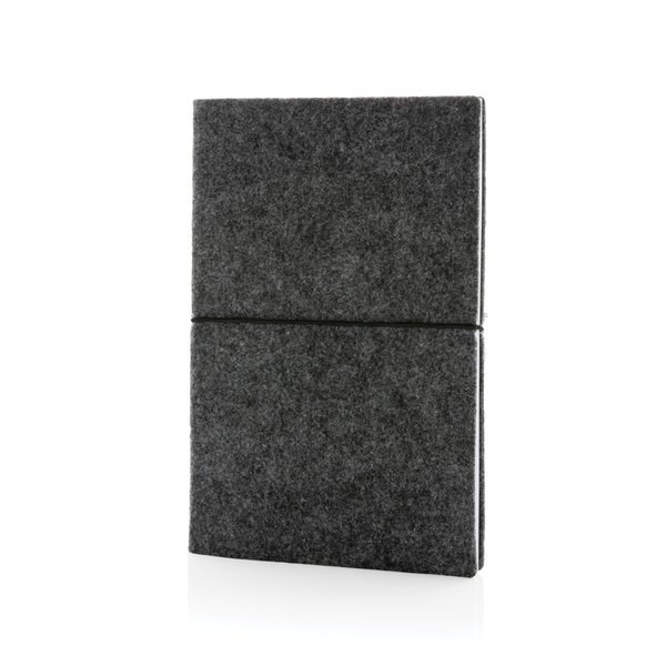 XD Collection P774.47 - GRS certified recycled felt A5 softcover notebook