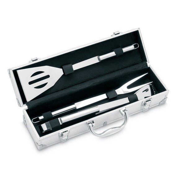ASADOR BBQ Premium Grillbesteck Set im Aluminiumkoffer - GiftRetail IT3475