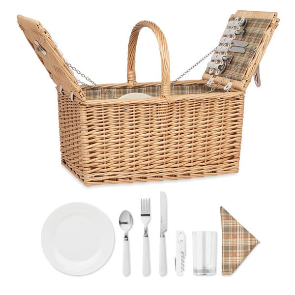 MIMBRE PLUS Picknickkorb aus Korbweide - GiftRetail MO6194
