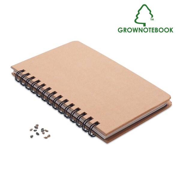 GROWNOTEBOOK™ Notizbuch Kiefersamen - GiftRetail MO6225