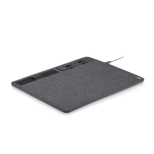 SUPERPAD RPET Mousepad 15W Ladesgerät - GiftRetail MO6416