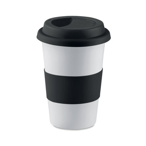 TRIBECA Keramiktasse mit Silikon - GiftRetail MO7683