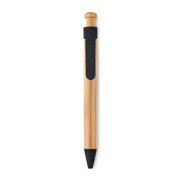 TOYAMA Eco-Friendly Bamboo and Wheat Straw Ball Pen - GiftRetail MO9481