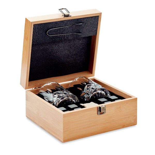 INVERNESS Whisky Set in Bambus Box - GiftRetail MO9941