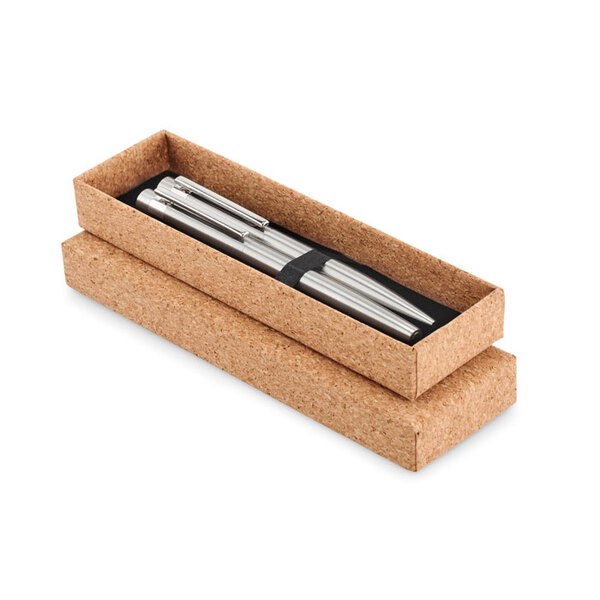 GRAZ SET Eco-Friendly Recycled Stainless Steel Pen Set - GiftRetail MO6795