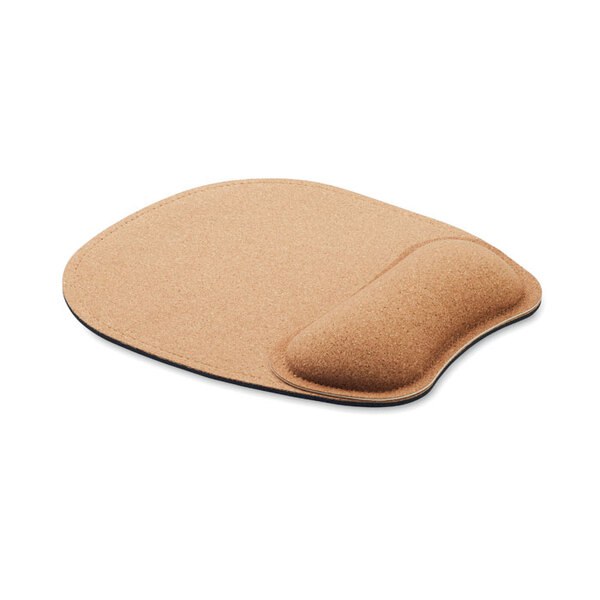 MARBO Ergonomische Kork-Mausmatte mit Handgelenkstütze