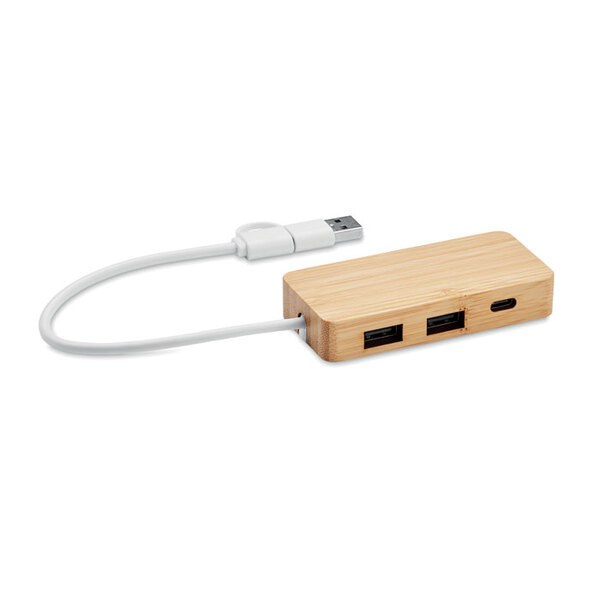 HUBBAM 3 Port USB Hub - GiftRetail MO2143