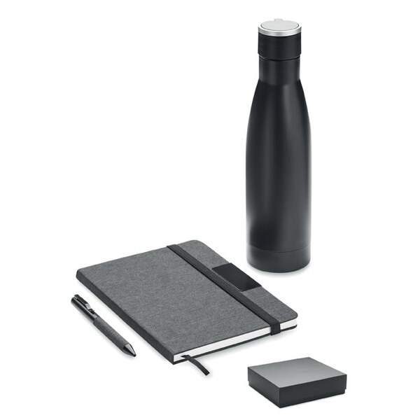 YOKOSO Set Notizbuch mit Flasche