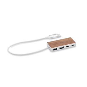 UBAH 4 Port USB-Hub - GiftRetail MO2387