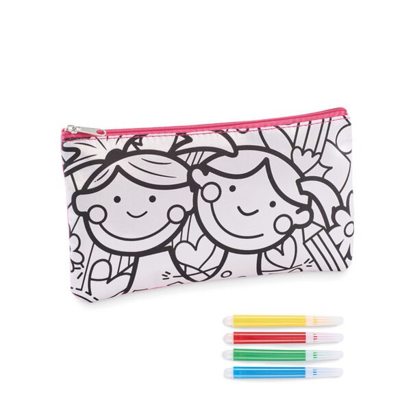 KIDDO Schlampermäppchen mit Stiften - GiftRetail MO2505