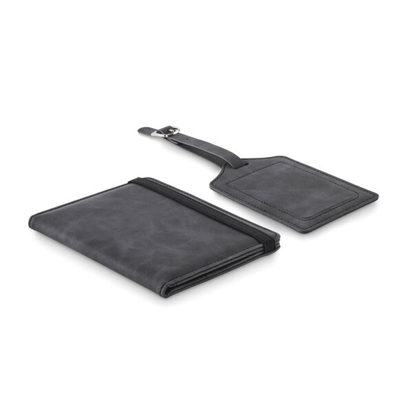 JETTAG Set Reisepass & Kofferanhänger - GiftRetail MO2535