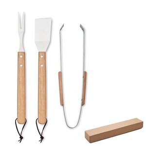 SMOKEY BBQ-Set Eiche - GiftRetail MO2546