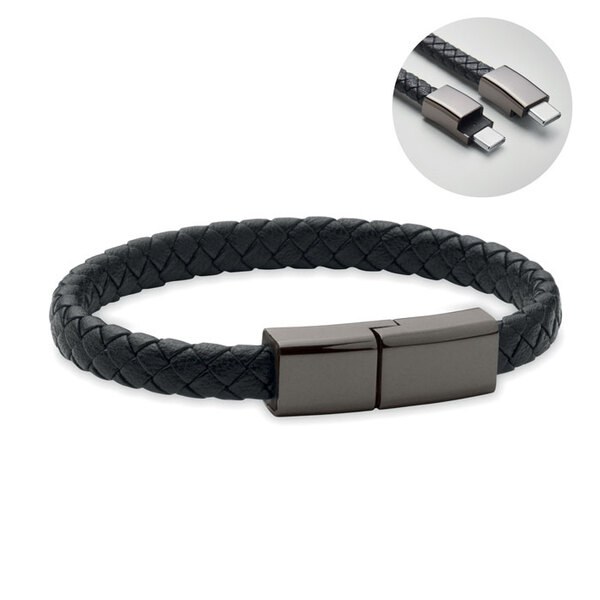 FAULETI CHARGE 60W Flecht-Armband-Ladekabel - GiftRetail MO2646