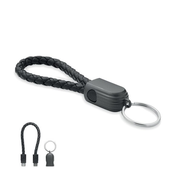 FAULETI LOOP 60W Schlüsselring-Ladekabel - GiftRetail MO2647