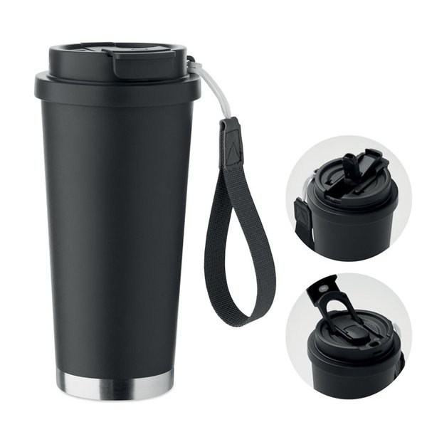 TOPAZ LARGE Doppelwandiger Trinkbecher 500ml - GiftRetail MO2662