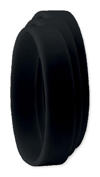 Pack of 3 GiftRetail MO8913 - Durable Event Silicone - Wristband for All Occasions