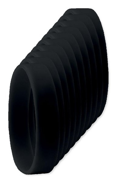 Pack of 10 GiftRetail MO8913 - Durable Event Silicone - Wristband for All Occasions