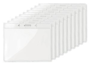 Pack mit 10 GiftRetail MO8599 - BADGY Transparente Kartenhülle