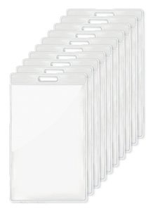 Pack mit 10 GiftRetail MO8600 - BADGO Transparente Kartenhülle