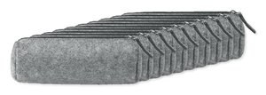 Pack mit 100 GiftRetail MO9819 - PENLO Schlampermäppchen Filz