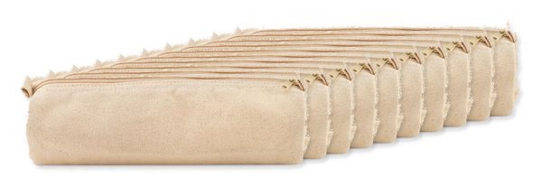 Pack mit 10 GiftRetail MO9834 - NATU POUCH Schlampermäppchen