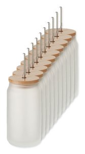 Pack mit 100 GiftRetail MO6919 - JARBLIM Trinkglas Subli 400ml