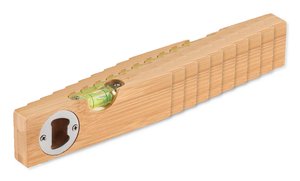 Pack mit 10 GiftRetail MO6495 - SPIREN Wasserwaage und Flaschenöffner