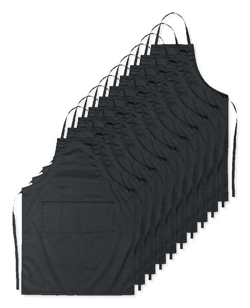 Pack mit 10 GiftRetail MO8441 - FITTED KITAB Küchenschürze