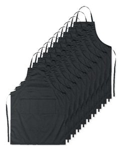 Pack mit 100 GiftRetail MO8441 - FITTED KITAB Küchenschürze