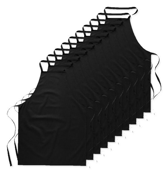 Pack mit 100 GiftRetail MO7251 - KITAB Vielseitige Baumwollschürze für Küche und Garten