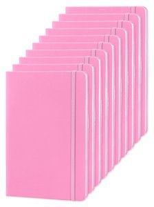 Pack of 10 Goya 30083 - A5 PU Cover Notebook with Elastic Band LUXE