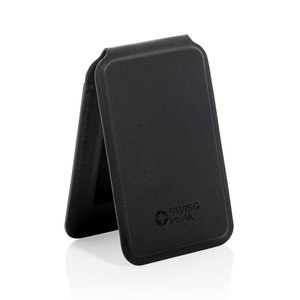 Swiss Peak P301.75 - Magstand RCS recycled PU magnetic phone wallet with stand
