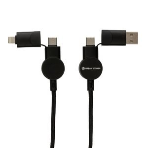 Urban Vitamin P302.70 - Oakland 6-in-1-45-W-Schnellladekabel aus RCS-recyceltem Kunststoff