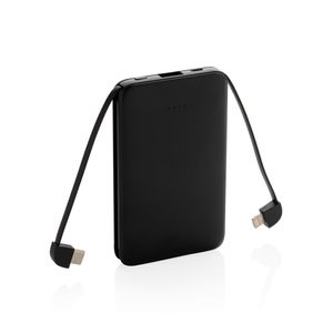 XD Collection P322.08 - 5.000 mAh Pocket-Powerbank mit integrierten Kabeln