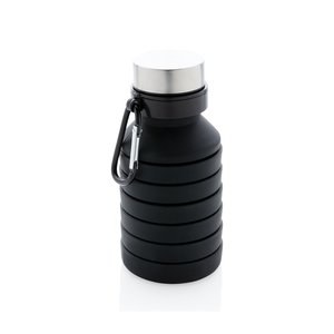 XD Collection P432.62 - Auslaufsichere faltbare Silikonflasche mit Deckel
