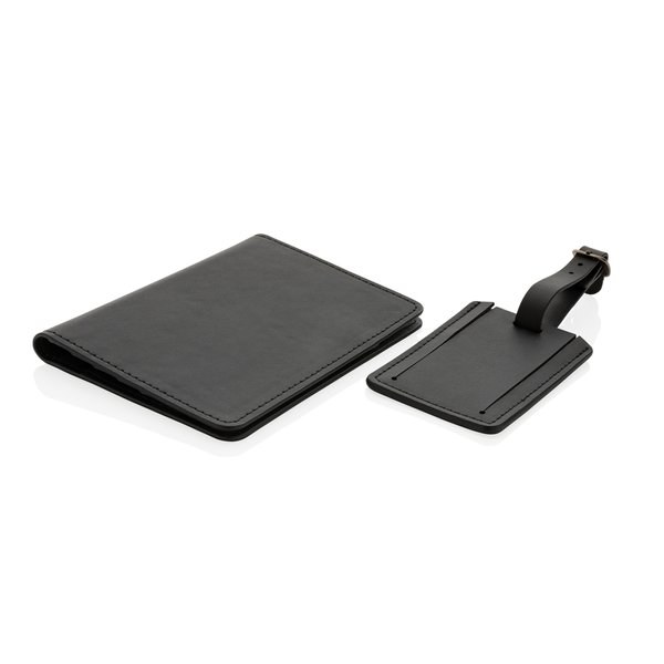 Swiss Peak P820.73 - Swiss Peak GRS Reise-Geschenkset aus recyceltem PU