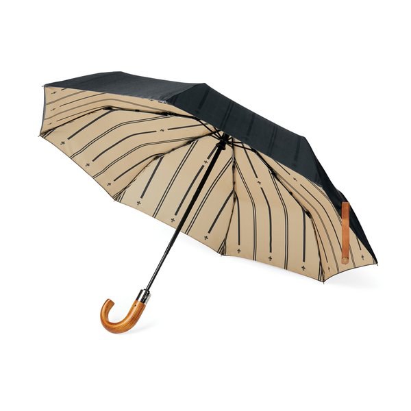 VINGA Bosler AWARE™ recycelter PET 21" faltbarer Regenschirm
